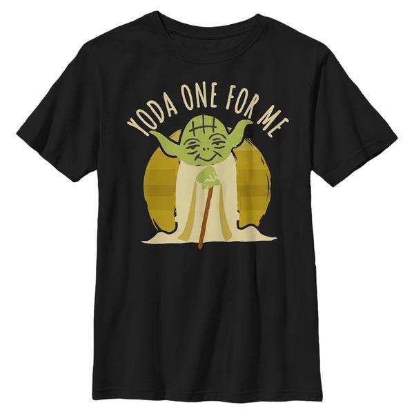 Aperçu: Star Wars - Yoda One For Me - Enfant T-shirt - Noir - Devant
