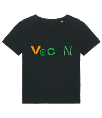 Vegan Vegetables - Women's organic T-shirt Stanley Stella 2.0 - Black - Front