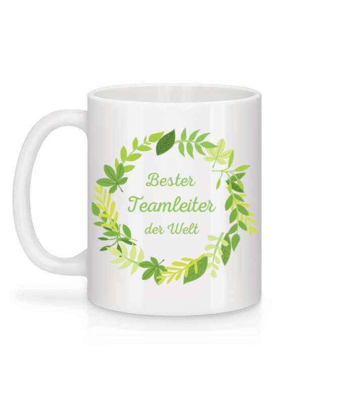 Vorschau: Bester Teamleiter Der Welt - Tasse - Weiß - Hinten