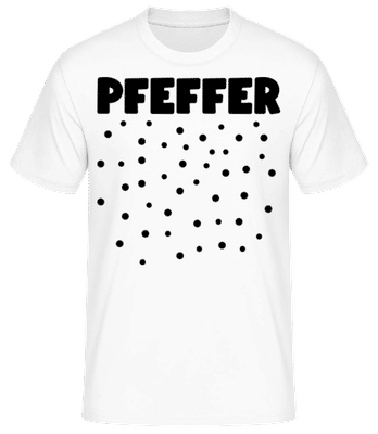 Pfeffer - Männer Basic T-Shirt - Weiß - Vorne