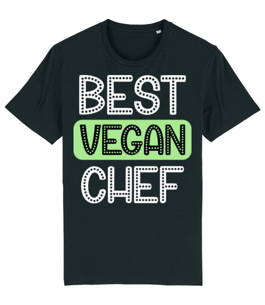 Aperçu: Best Vegan Chef - T-shirt bio Homme Stanley Stella 2.0 - Noir - Devant
