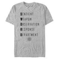 Marvel - WandaVision - Text Sword Acronym - Pánske Tričko - Melírovo šedá - Predné