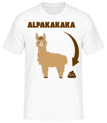 Alpakakaka - Männer Basic T-Shirt - Weiß - Vorne
