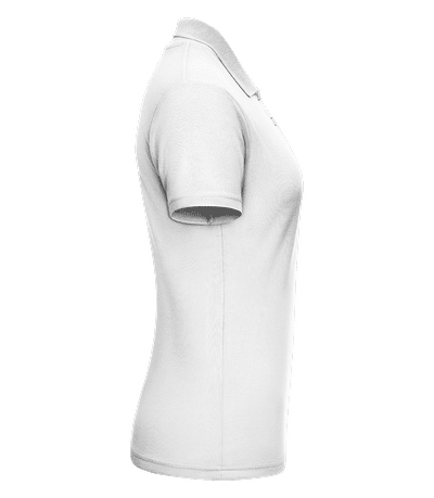 Rythme cardiaque de golf - Polo en piqué fin pour femmes - Blanc - Droit