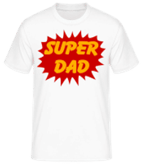 Super Dad Red - T-shirt standard Homme - Blanc - Devant