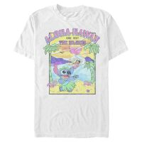 Disney Classics - Lilo & Stitch - Stitch Visit the Islands - Männer T-Shirt - Weiß - Vorne