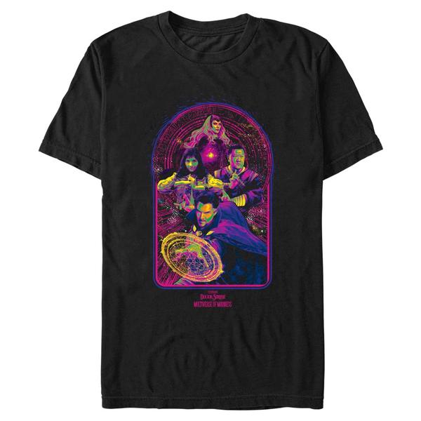 Aperçu: Marvel - Doctor Strange - Photo de groupe Magic Pop - Homme T-shirt - Noir - Devant