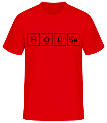 House Periodic Table - T-shirt standard Homme - Rouge - Devant