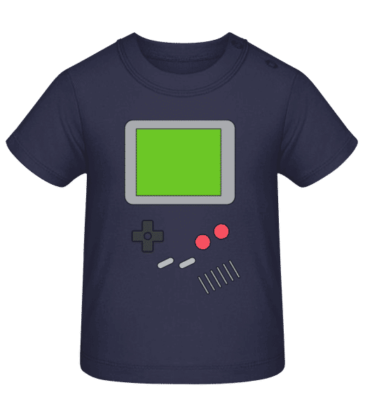 Aperçu: Déguisement Gameboy - T-shirt Bio Bébé - Bleu marine - Devant