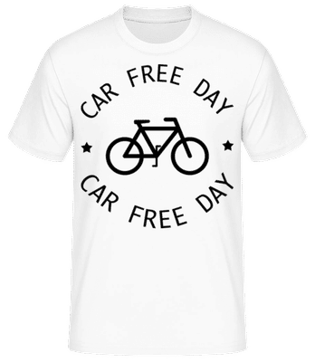 Car Free Day - Men's Basic T-Shirt - White - Front
