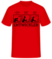 Entwickler Comic · Männer Basic T-Shirt