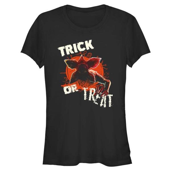 Aperçu: Netflix - Stranger Things - Demogorgon Monster Pumpkin - Halloween - Femme T-shirt - Noir - Devant
