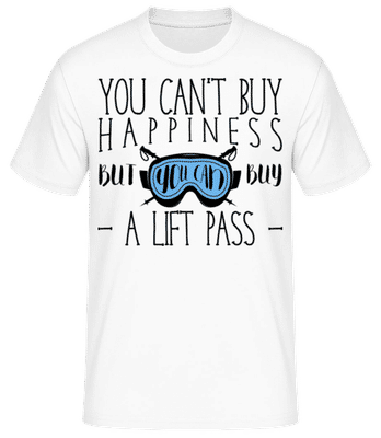 You Can Buy A Lift Pass - Männer Basic T-Shirt - Weiß - Vorne