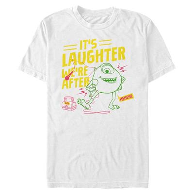 Pixar - Monsters - Mike Comedy - Men's T-Shirt - White - Front