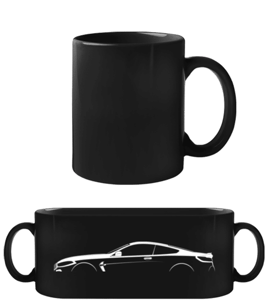 'BMW M8 G15' Silhouette - Tasse Noire - Noir - Devant