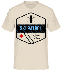 Ski Patrol Icon Hexagonal · Männer Basic T-Shirt