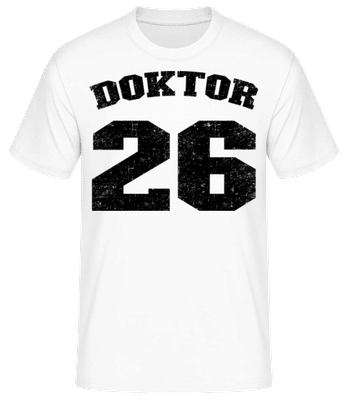 Doktor 25 - Männer Basic T-Shirt - Weiß - Vorne