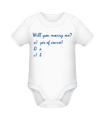 Will You Marry Me? Funny Answers · Organic Baby Body