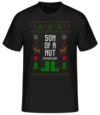 Son Of A Nut Cracker - Männer Basic T-Shirt - Schwarz - Vorne