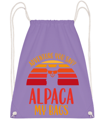 Adventure You Say - Gym bag - Lilac - imagedescription.FrontImage