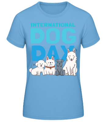 International Dog Day - Women's Basic T-Shirt - Light blue - Front