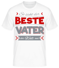 Der Beste Vater Der Welt - Männer Basic T-Shirt - Weiß - Vorne
