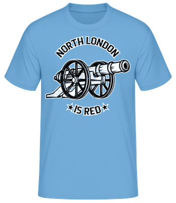 Arsenal Football North London Red League - Pánské basic tričko - Světle modrá - Napřed