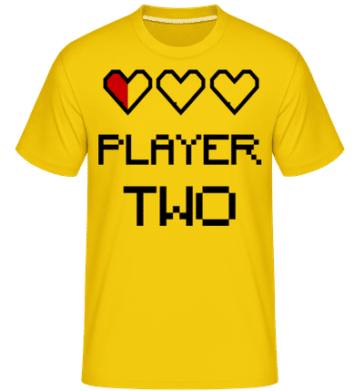 Player Two -  T-Shirt Shirtinator homme - Jaune doré - Devant