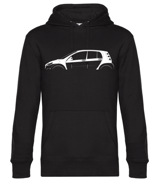 Vorschau: 'Smart Forfour (W454)' Silhouette - Unisex Premium Hoodie - Schwarz - Vorne
