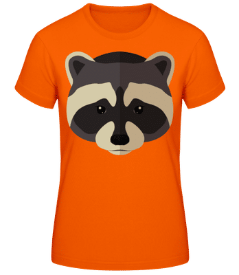 Raton laveur Comic Shadow Striped - T-shirt femme B&C - Orange - Devant