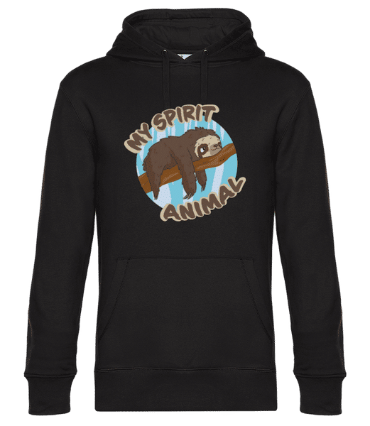 Aperçu: My Spirit Animal - Sweat à capuche premium Unisexe - Noir - Devant