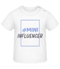 Mini Influencer - Bio tričko pro miminka - Bílá - Napřed