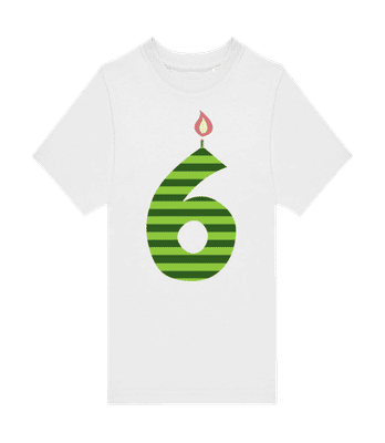 Bougie d'anniversaire 9 - T-shirt homme B&C - Blanc - Devant