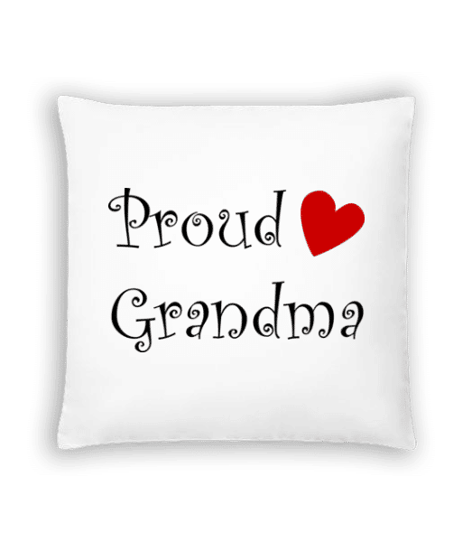 Aperçu: Proud Grandma - Coussin - Blanc - Devant
