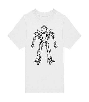 Transformer 1 Kontur - Kinder T-Shirt B&C - Weiß - Vorne
