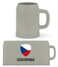 Czech Republic - Bierkrug - Grau - Vorne
