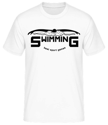 Swimming Sign - T-shirt standard Homme - Blanc - Devant