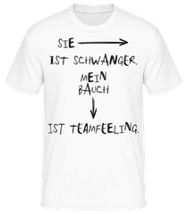 Schwanger Bauch Teamfeeling · Männer T-Shirt B&C