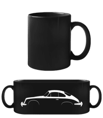 'Porsche 356 SC Coupe' Silhouette · Black Mug