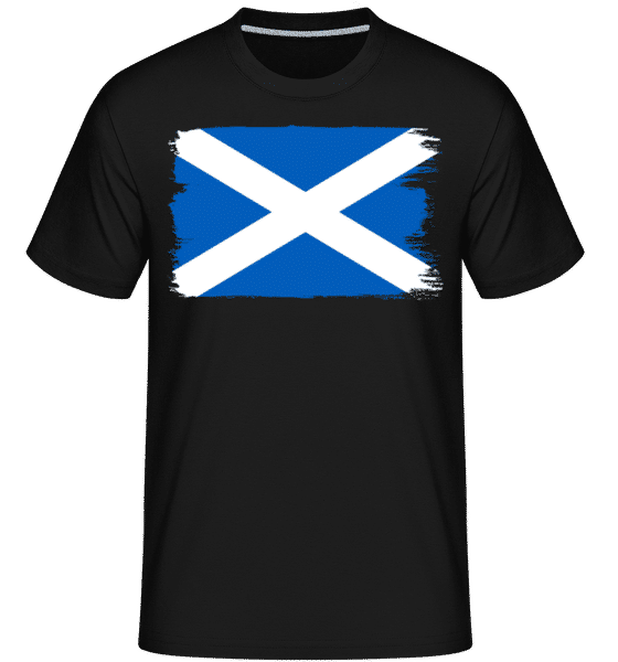 Aperçu: Drapeau Ecosse -  T-Shirt Shirtinator homme - Noir - Devant