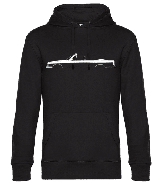 Aperçu: 'BMW M3 Cabrio (E30)' Silhouette - Sweat à capuche premium Unisexe - Noir - Devant