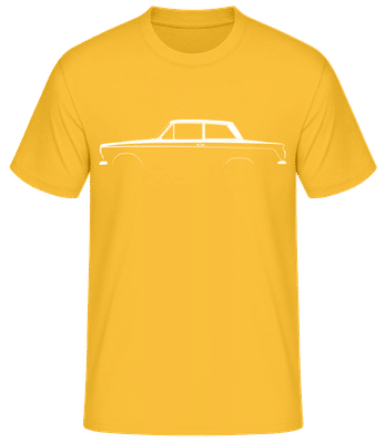 'Ford Cortina Mk I' Silhouette - Pánske basic tričko - Zlatožltá - Predné