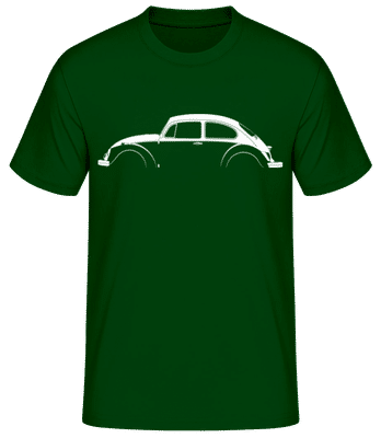 'Volkswagen Beetle 1968' Silhouette - Pánske basic tričko - Bottle green - Predné