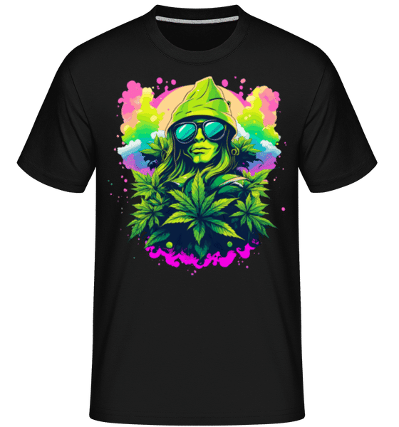 Aperçu: Cannabis Blaze It Baby -  T-Shirt Shirtinator homme - Noir - Devant