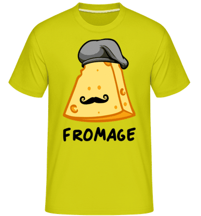 Fromage -  Shirtinator Men's T-Shirt - Lime - Front