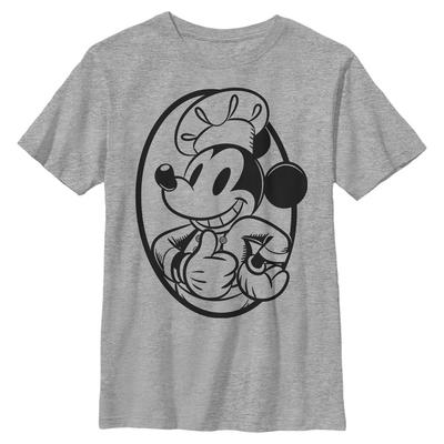 Disney - Mickey Mouse - Mickey Mouse Chef Mickey Circle - Kids T-Shirt - Heather grey - Front