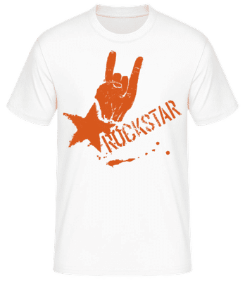 Rockstar Symbol - Camiseta básica para hombre - Blanco - delante