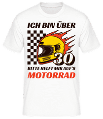 Über 30 Helft Mir Auf's Motorrad · Männer Basic T-Shirt