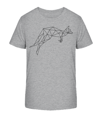 Polygon Kangourou - T-shirt bio Enfant Stanley Stella 2.0 - Gris chiné - Devant