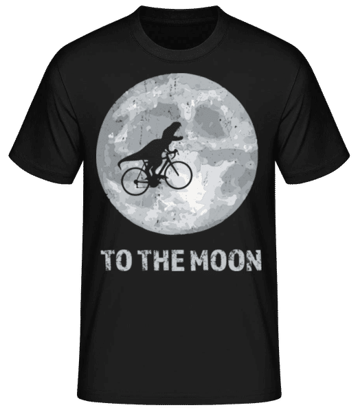Aperçu: To The Moon T-Rex - T-shirt standard Homme - Noir - Devant
